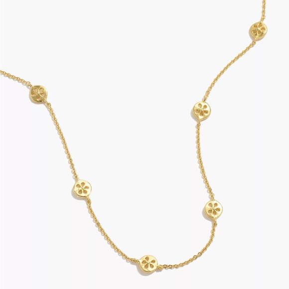 NWOT Madewell eyelet lace station necklace